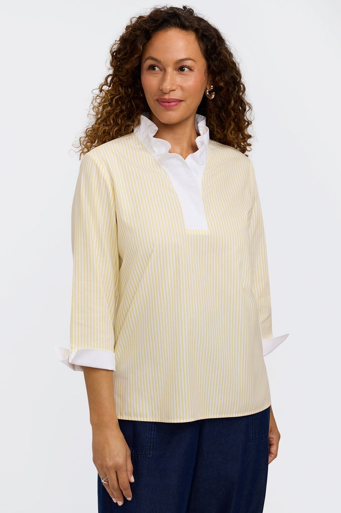#color_lemon pinpoint stripe
