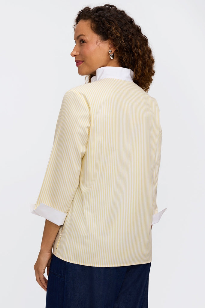 #color_lemon pinpoint stripe