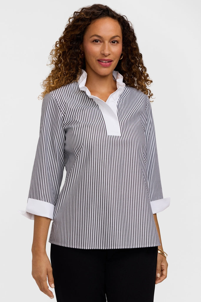 #color_black pinpoint stripe