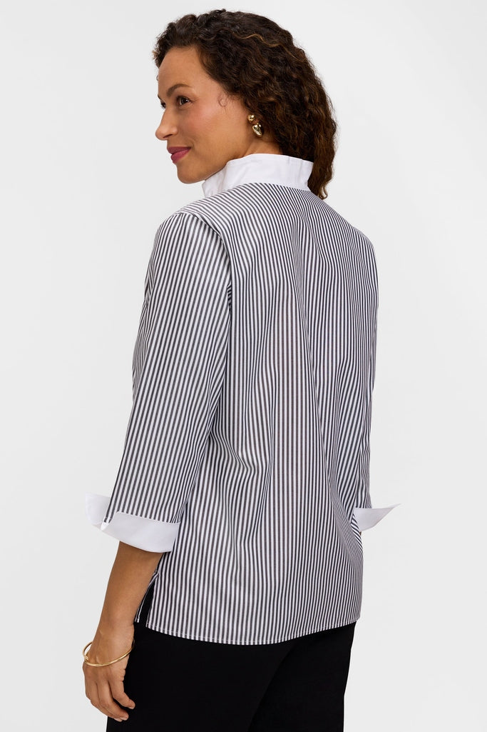 #color_black pinpoint stripe