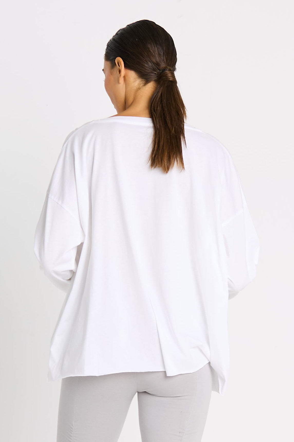 Pima Cotton "Scribble" Luxury Boxy Tee