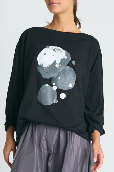 Pima Cotton "Planets" Luxury Boxy Tee