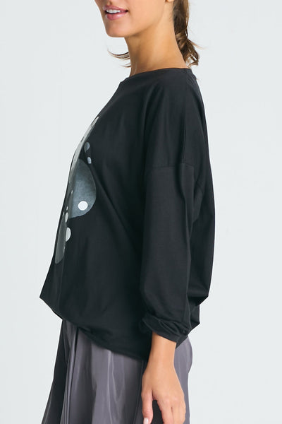 Pima Cotton "Planets" Luxury Boxy Tee