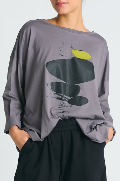 Pima Cotton Hot Rocks Luxury Boxy Tee