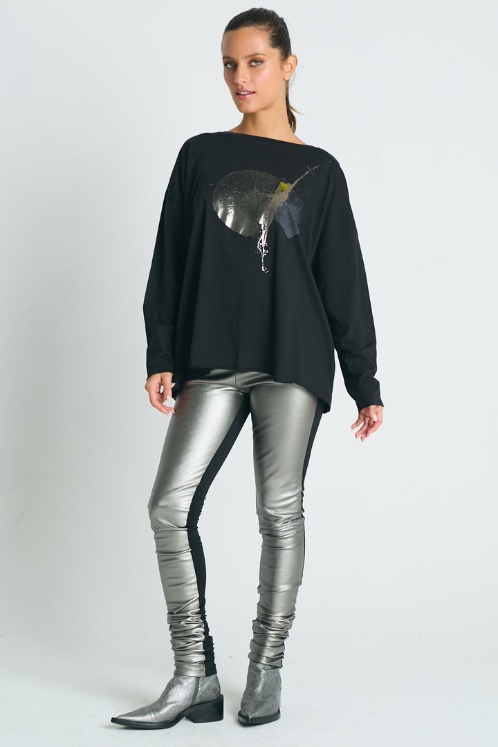 Pima Cotton "Celestial" Luxury Boxy Tee