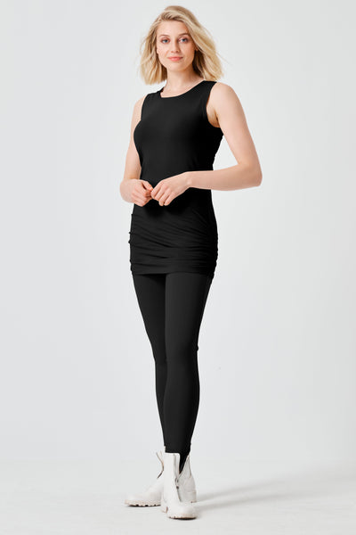 Cotton Lycra Ruche Tank