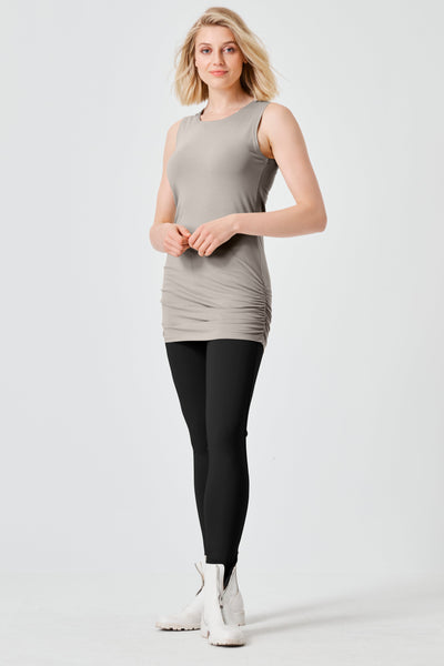Cotton Lycra Ruche Tank