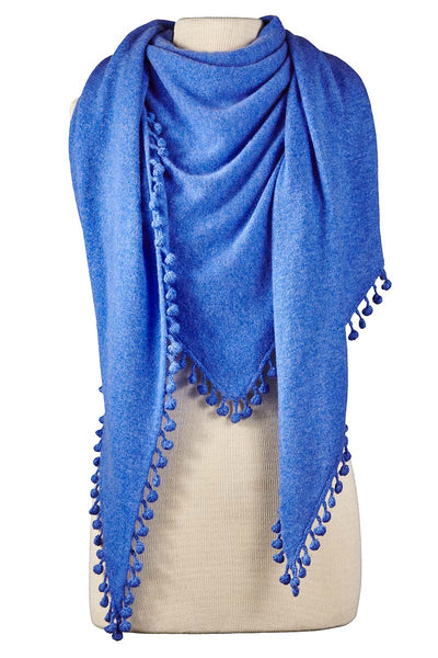 Cashmere Pom Pom Wrap