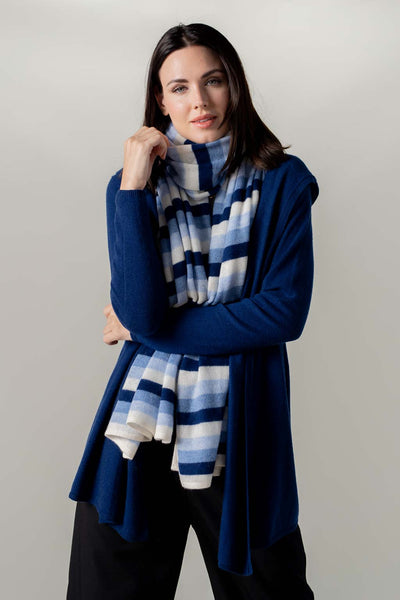 Oprah's Favorite Thing Alpine Cashmere Striped Travel Wrap