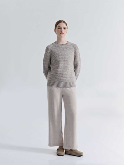 MAYA WOOL CASHMERE STRAIGHT LEG PANTS