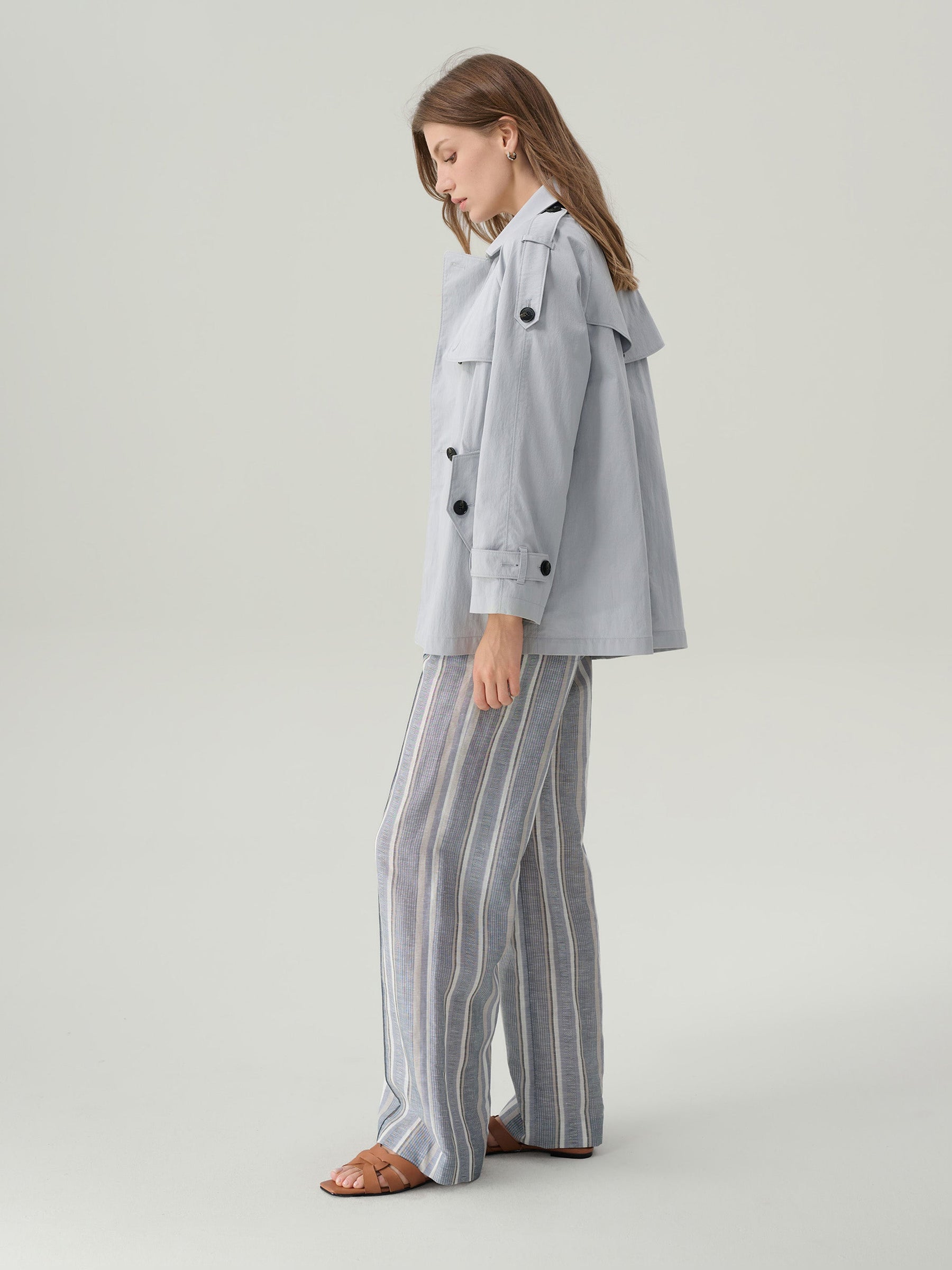 Frida Striped Linen Pants