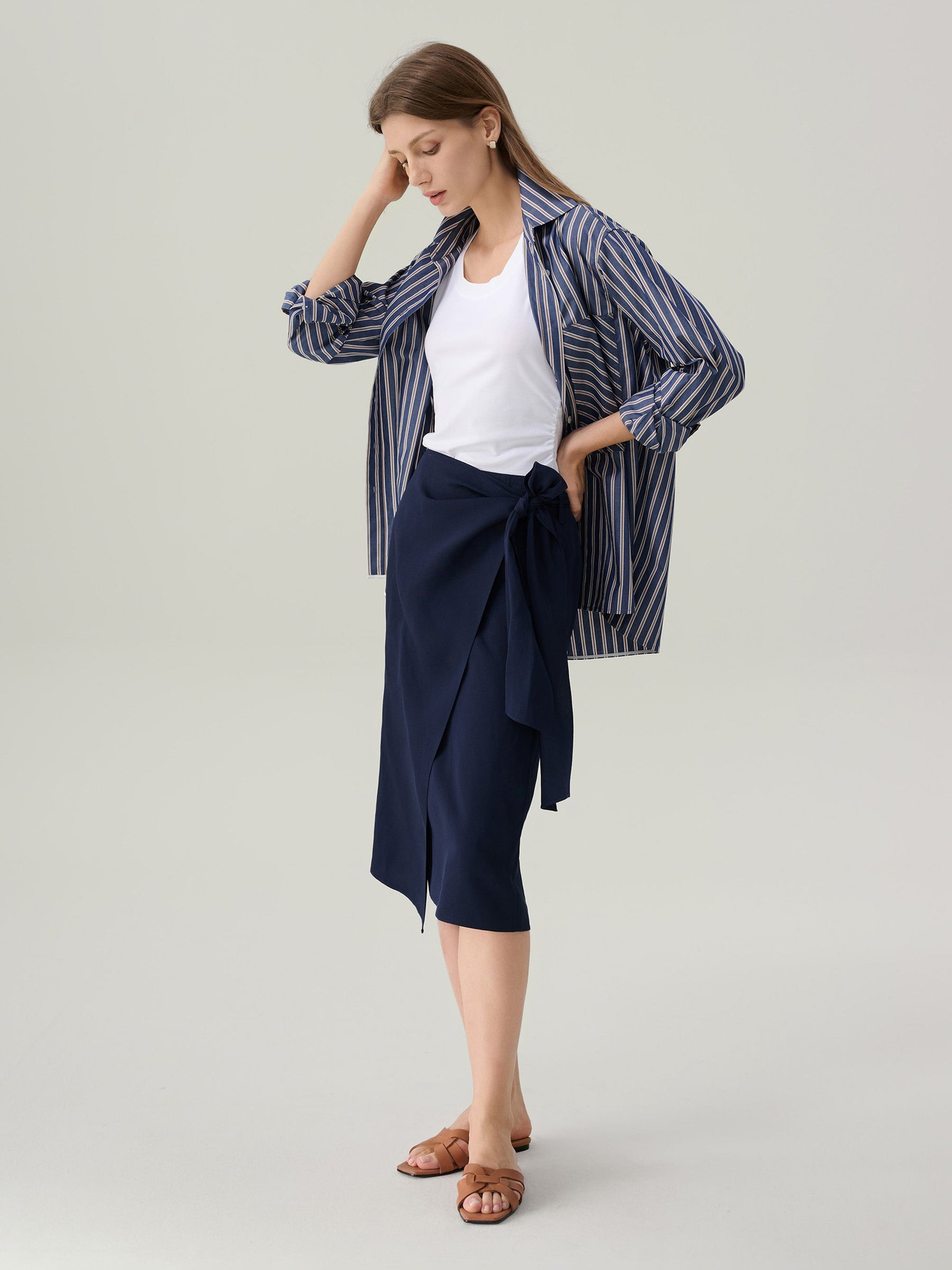 Kate Wrap Midi Skirt