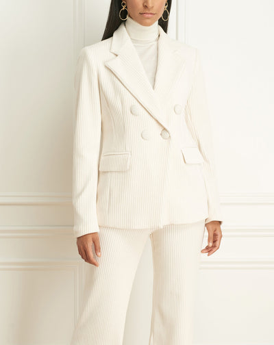 Corduroy Faux Double Breast Jacket