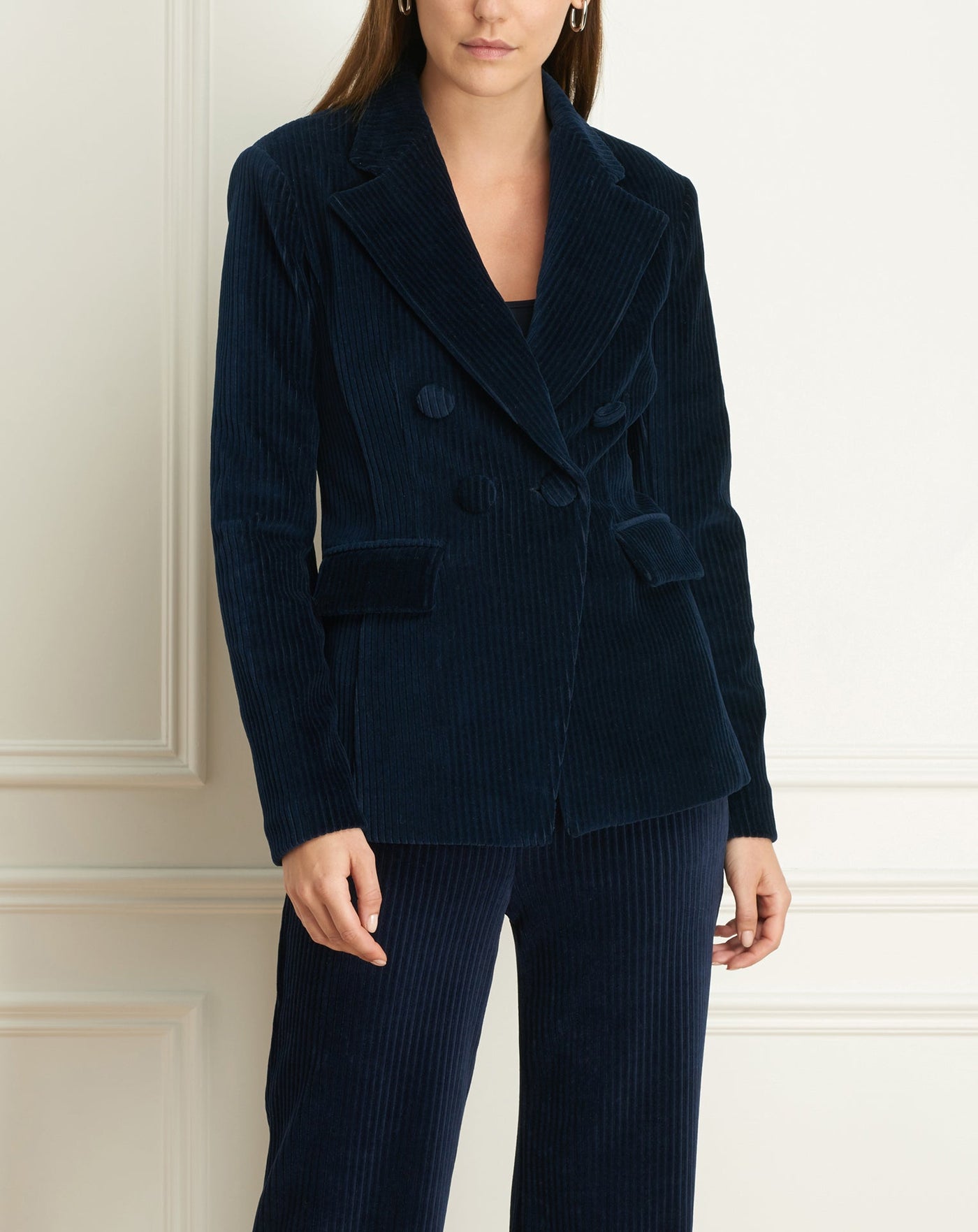 Corduroy Faux Double Breast Jacket