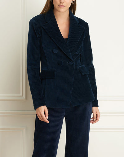 Corduroy Faux Double Breast Jacket