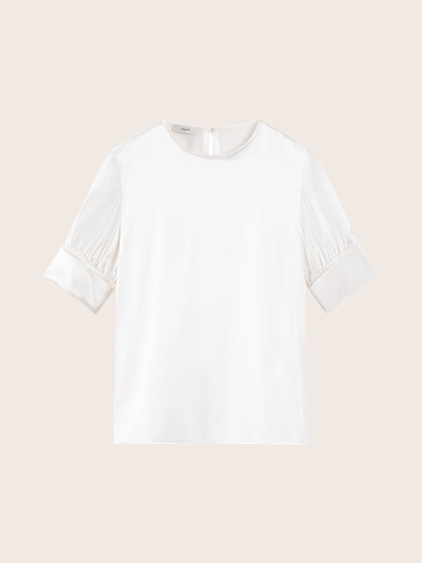 SILK BLOUSE W/ SLEEVE DETAIL