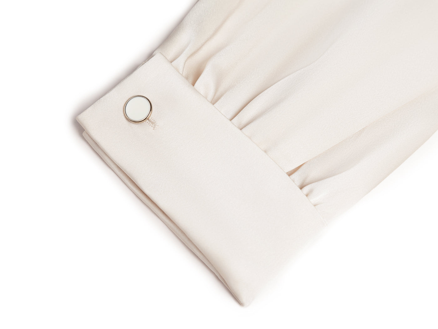 LONG SLEEVE OPEN NECK BLOUSE