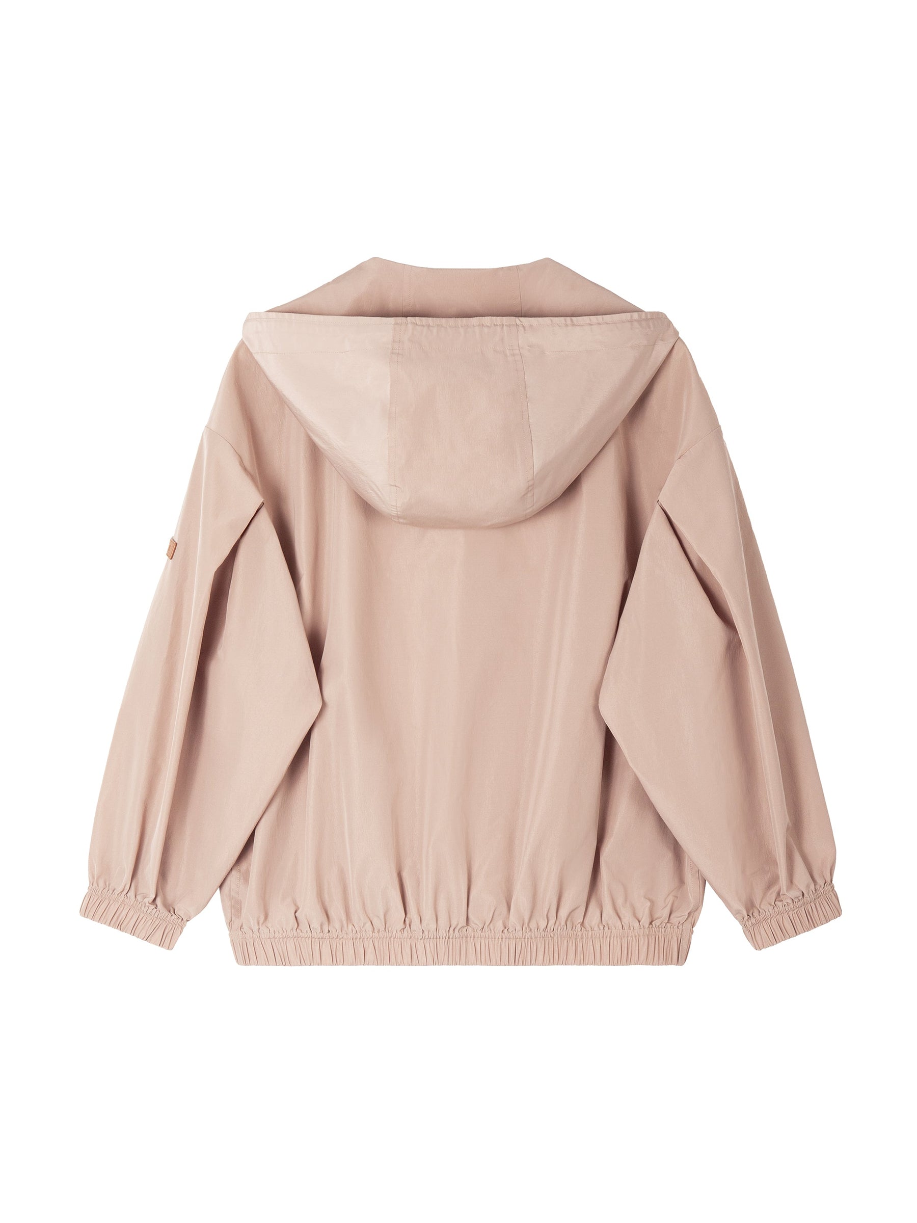 Relaxed Dropped Shoulder Bomber Jacket W/ Hood