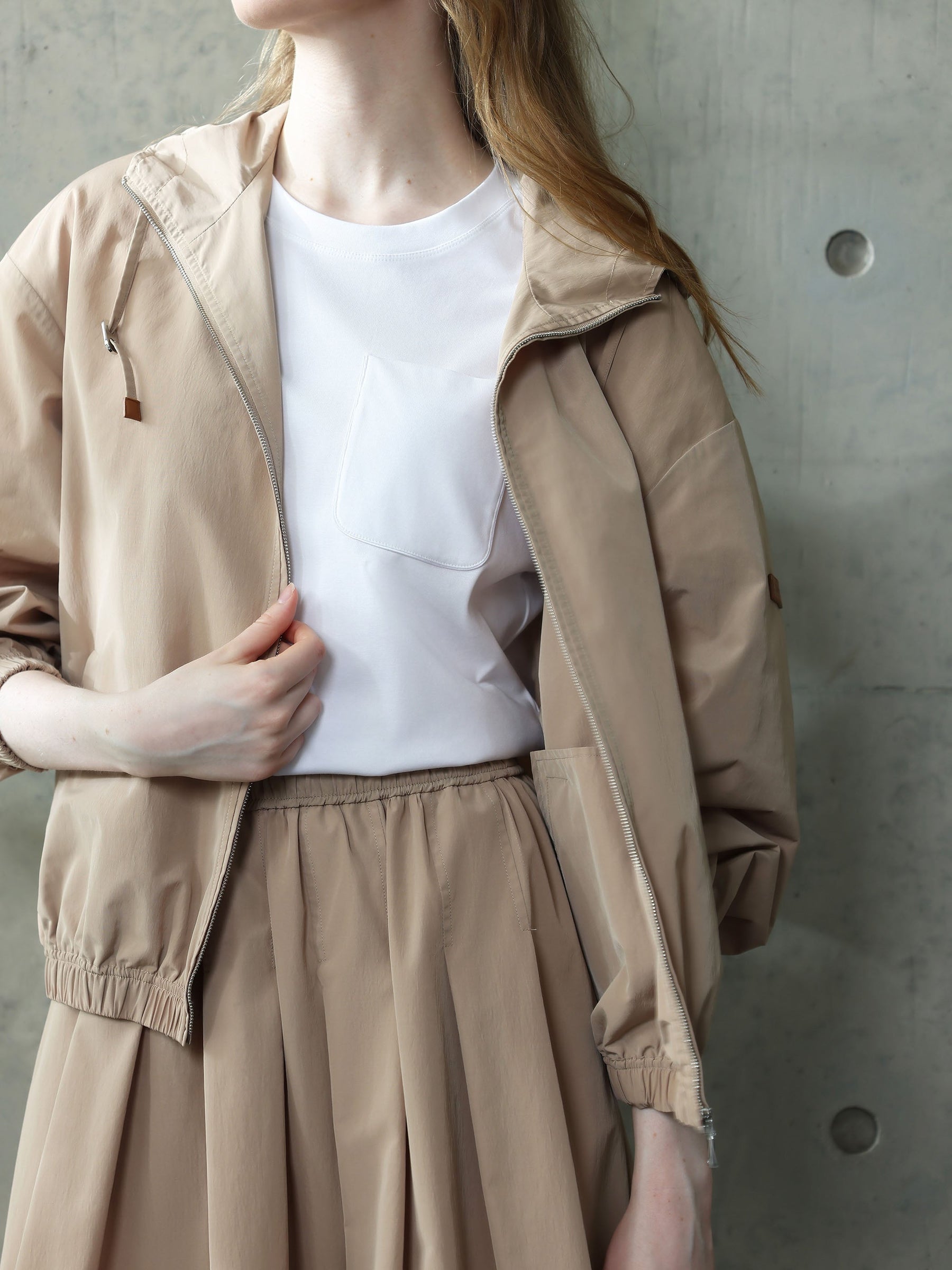 Relaxed Dropped Shoulder Bomber Jacket W/ Hood