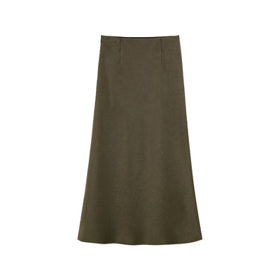 MAXI SATIN SKIRT