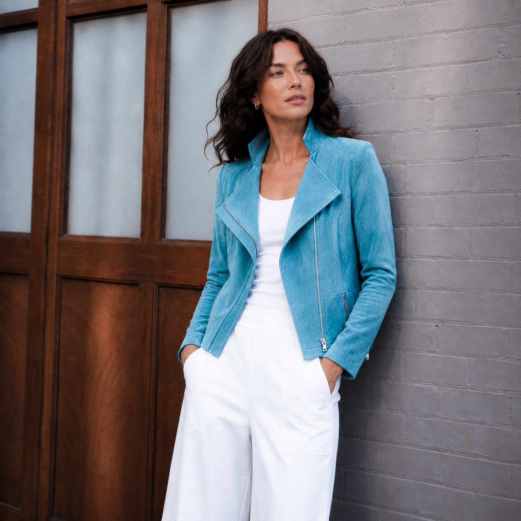 Soft Suede - Signature Jacket - Ocean