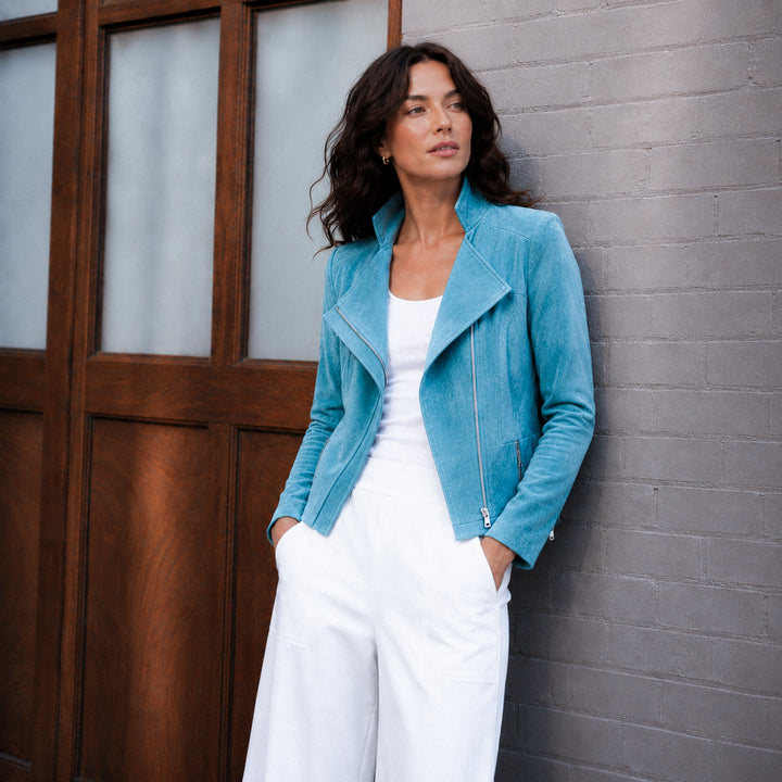 Soft Suede - Signature Jacket - Ocean