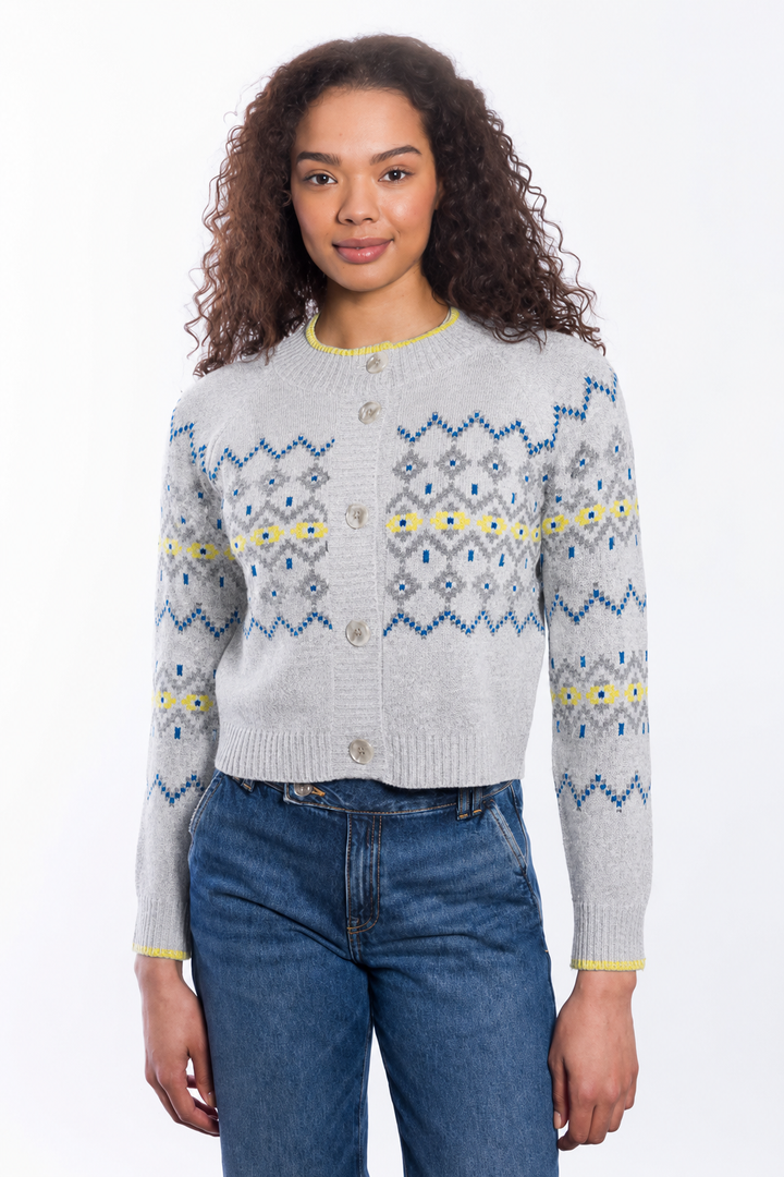 FAIRISLE BUTTON CARDIGAN