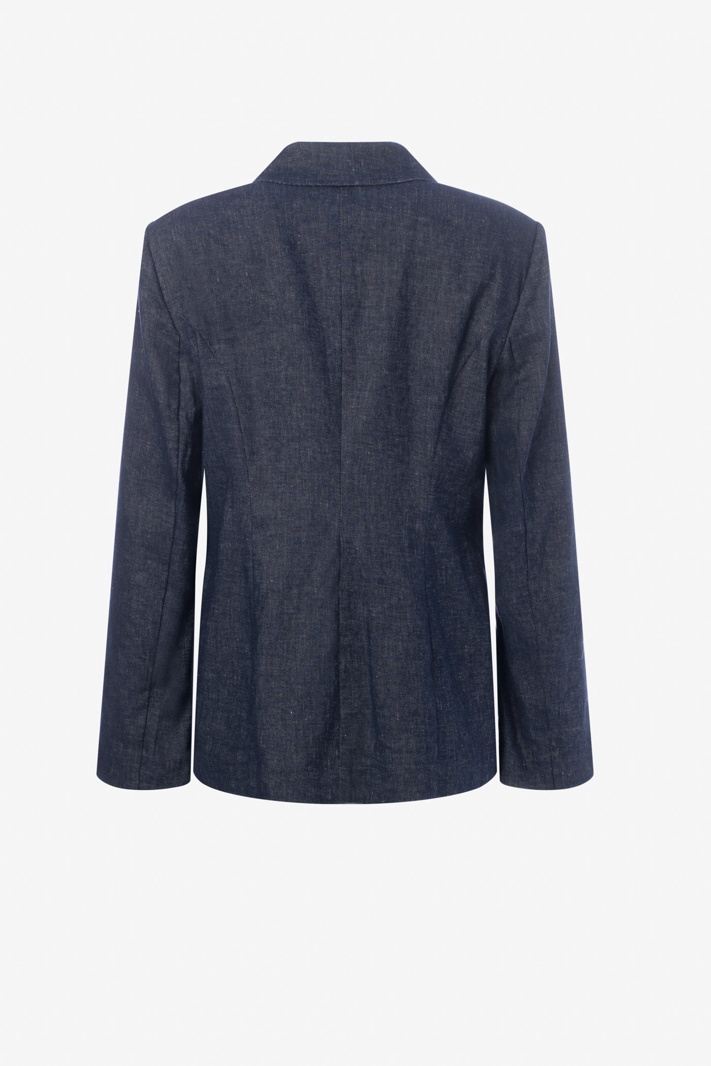 Denim jacket with bell sleeves