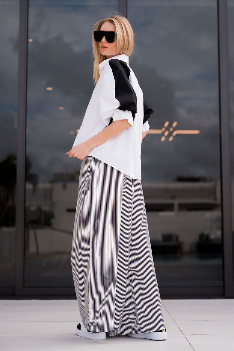Cotton Balloon Sleeve Shirt