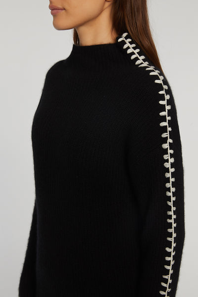 THE ALIA CASHMERE WHIPSTITCH SWEATER