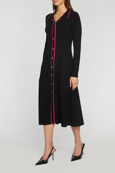 THE NADIA BUTTON FRONT SWEATER DRESS