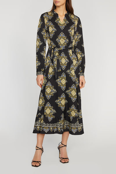 THE MILA MARSEILLE SILK PRINTED DRESS