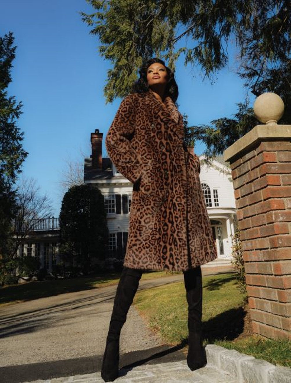 THE BIANCA VEGAN FUR COAT - ETR54383