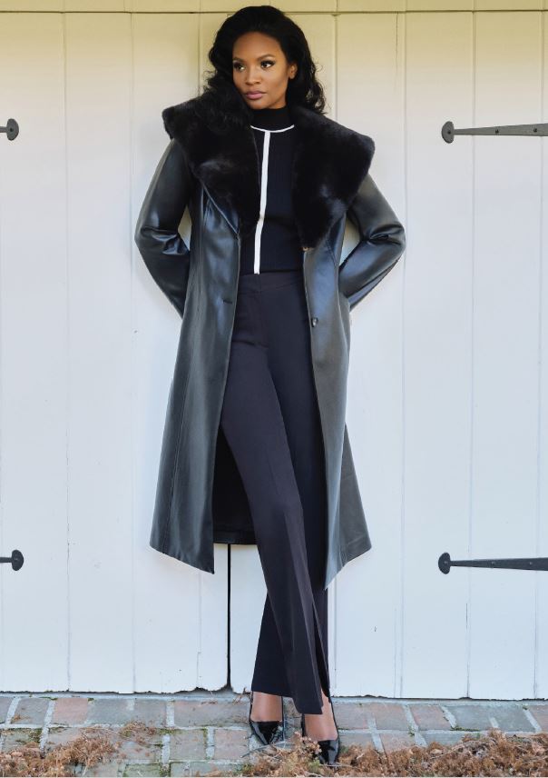 THE VEDA VEGAN LEATHER JACKET - ETR54390
