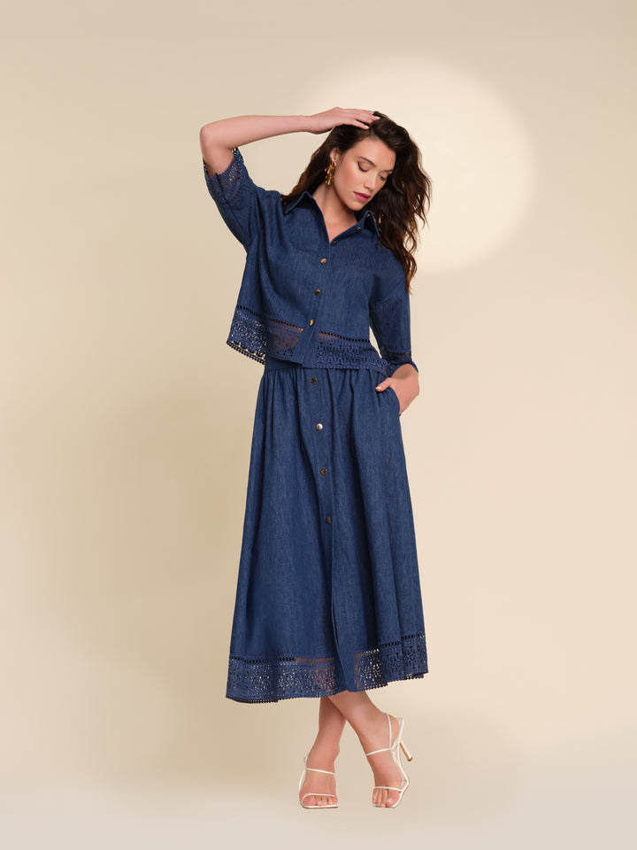 ETR61203 THE LAYLEE DENIM TOP