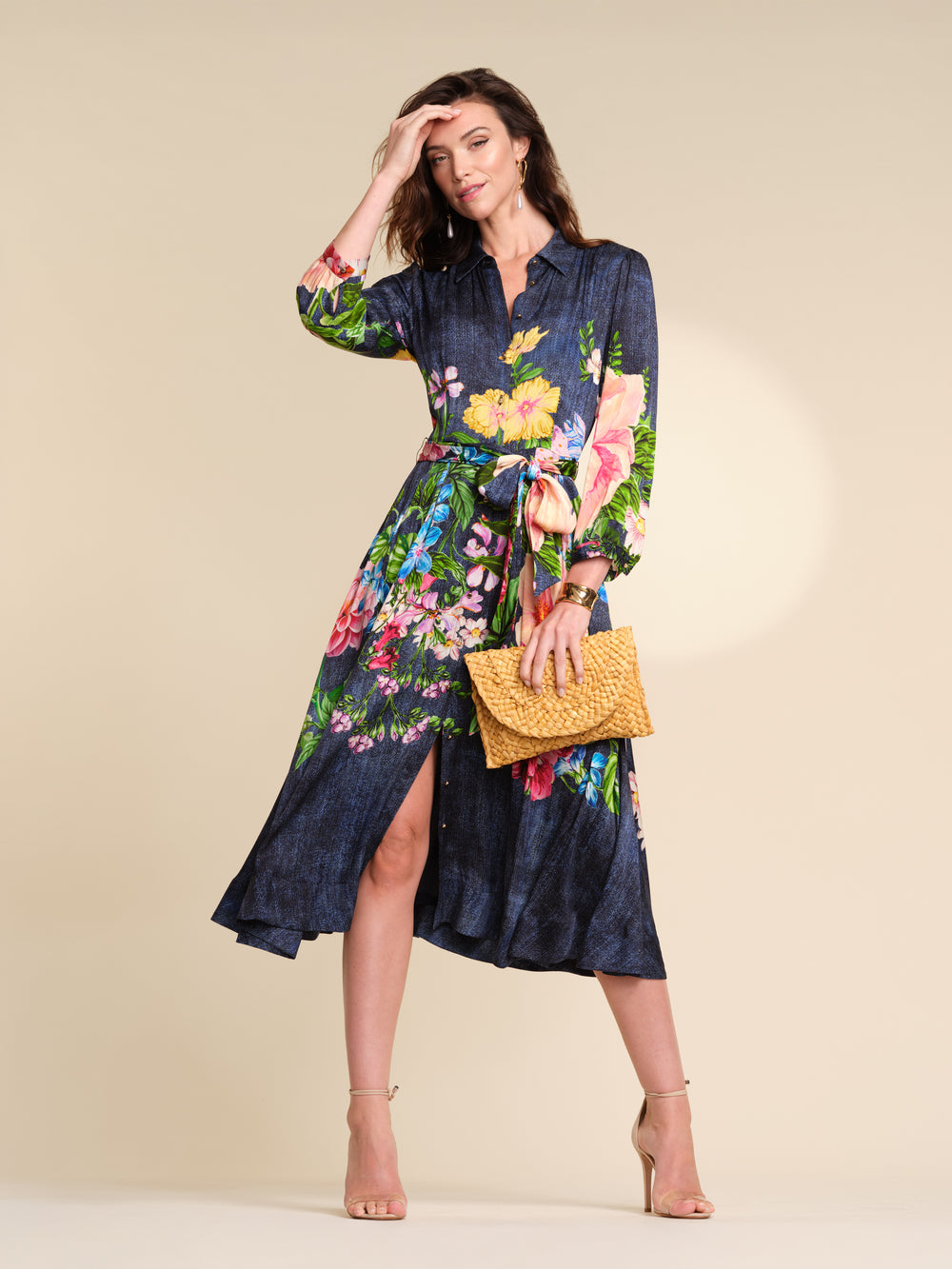ETR61205 THE JOHANNA DENIM GARDEN DRESS