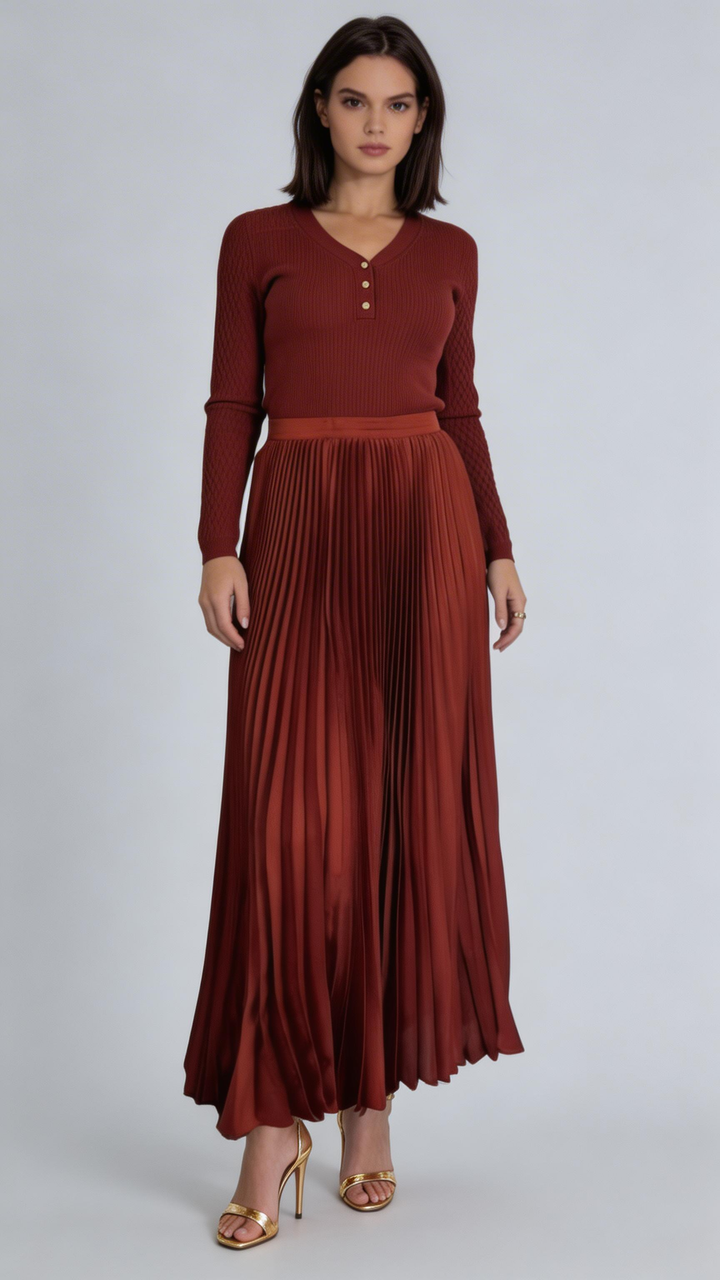 The Rowyn Pleated Skirt - ETR64214