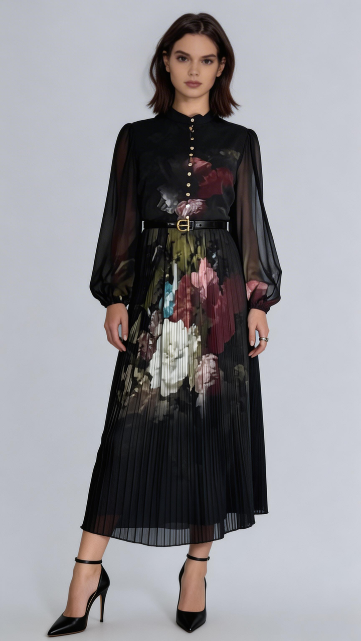 The Adira Printed Dress - ETR64236