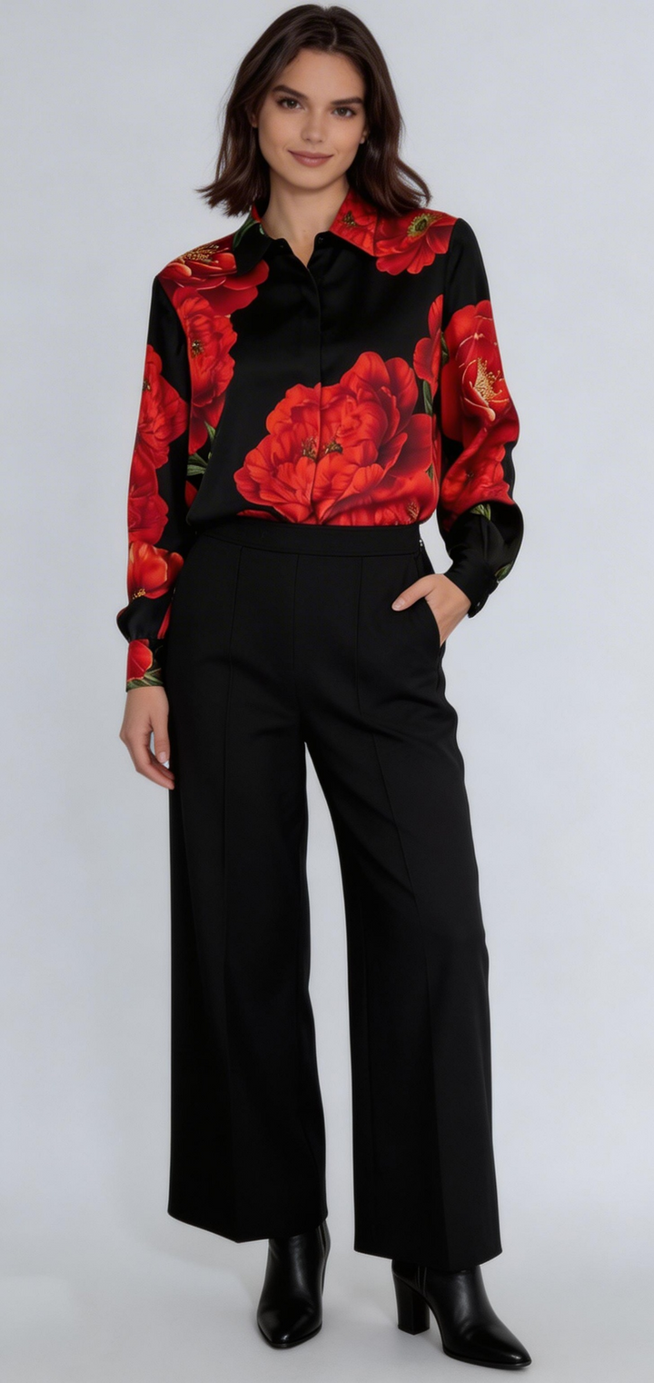The Shae Silk Printed Blouse - ETR64269
