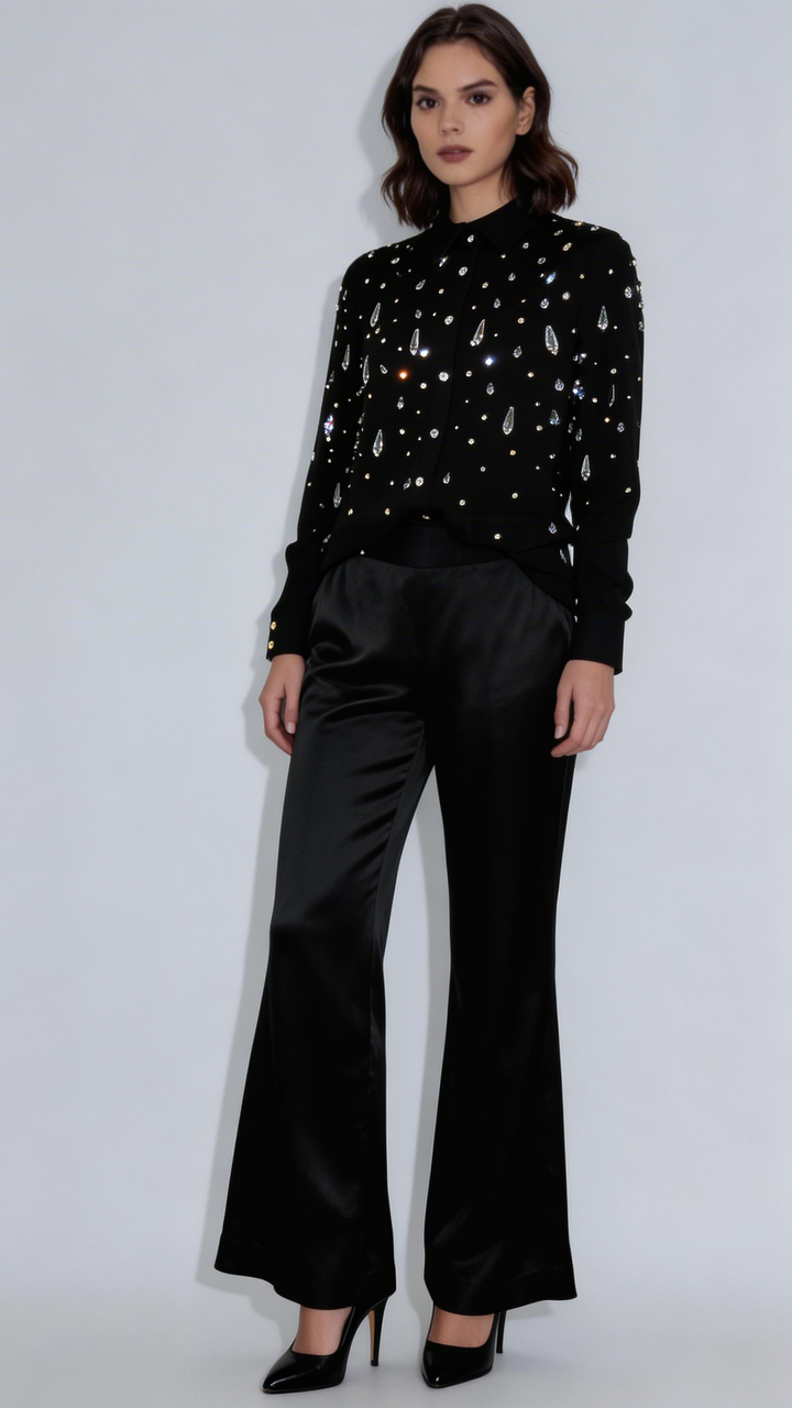The Sloane Embellished Blouse - ETR64270