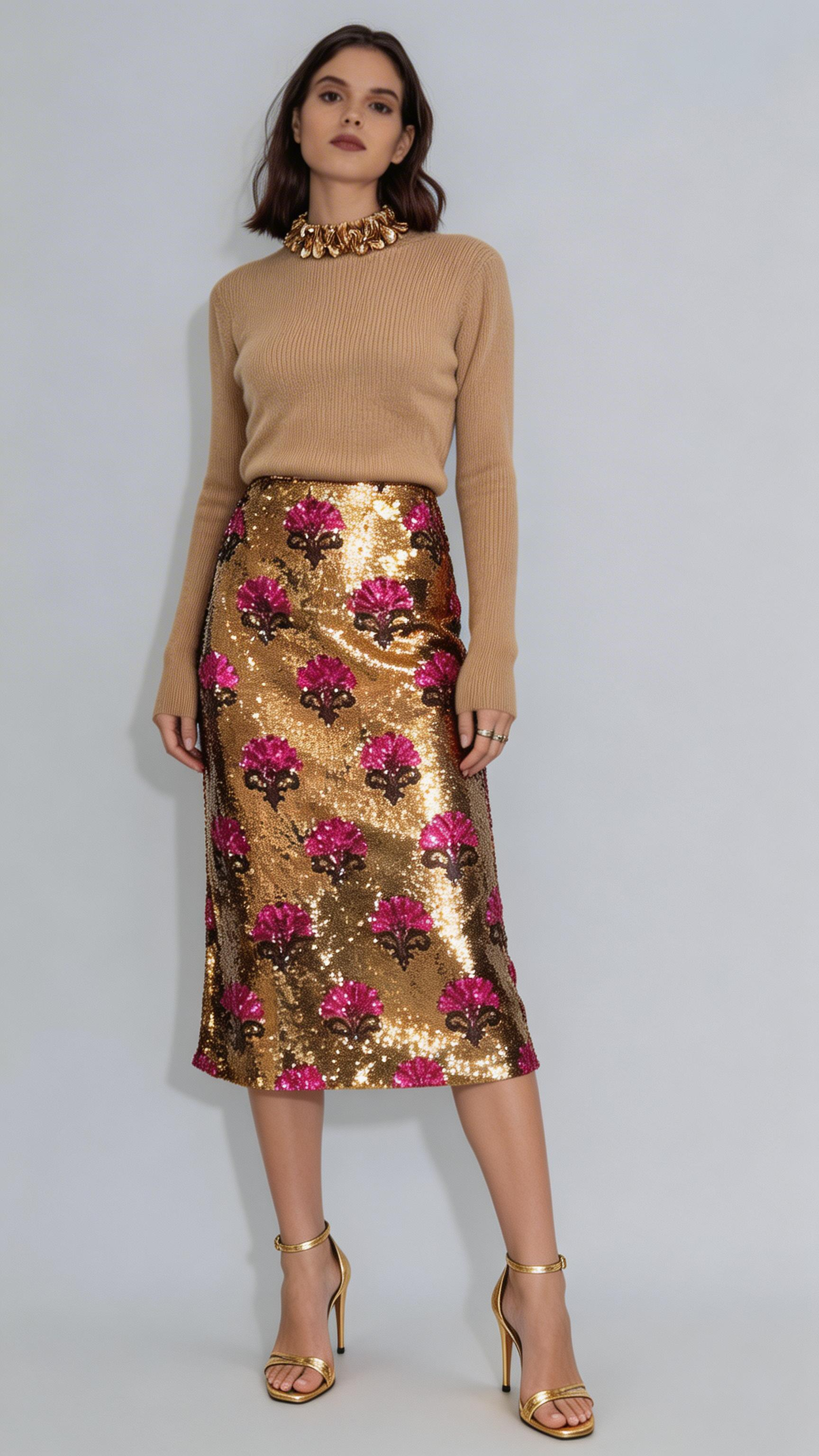 The Emersyn Sequin Skirt - ETR64272