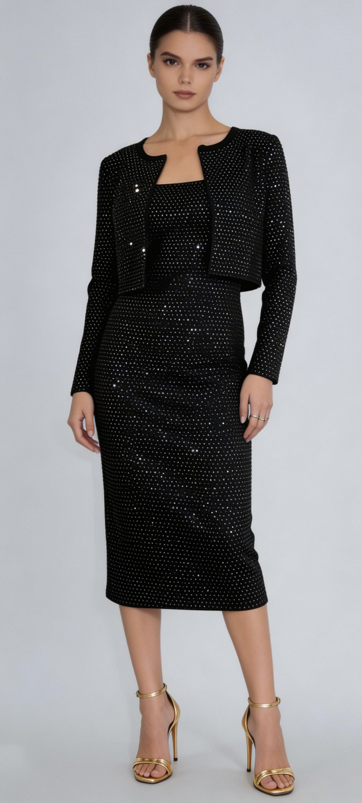 The Blakely Embellished Sweater Dress - ETR64274