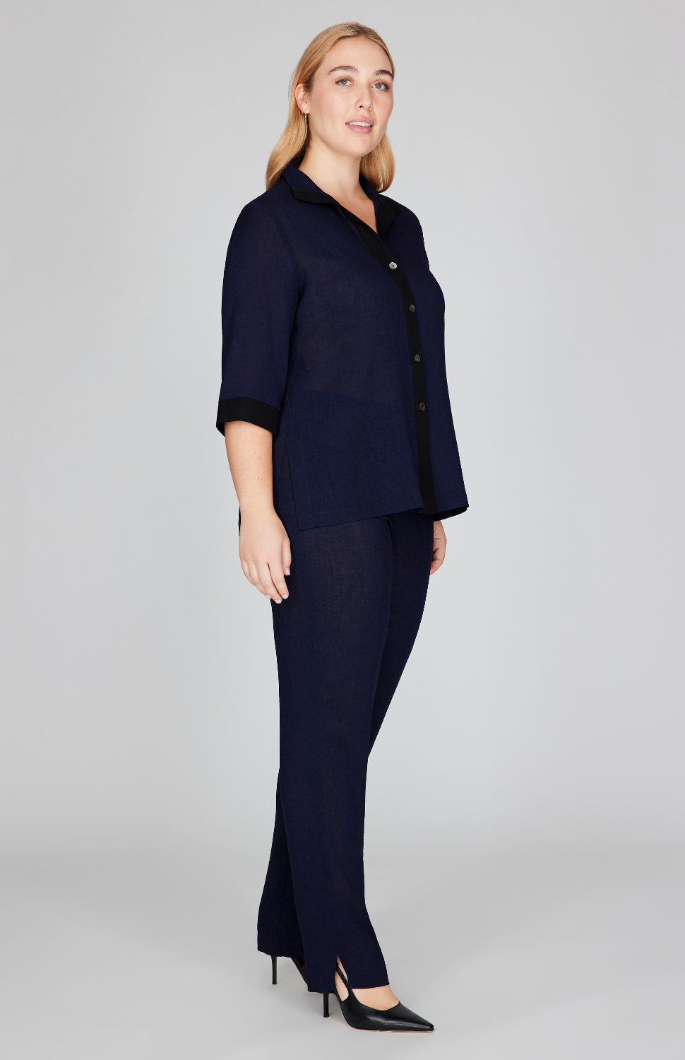 Microlinen High Neck Shirt