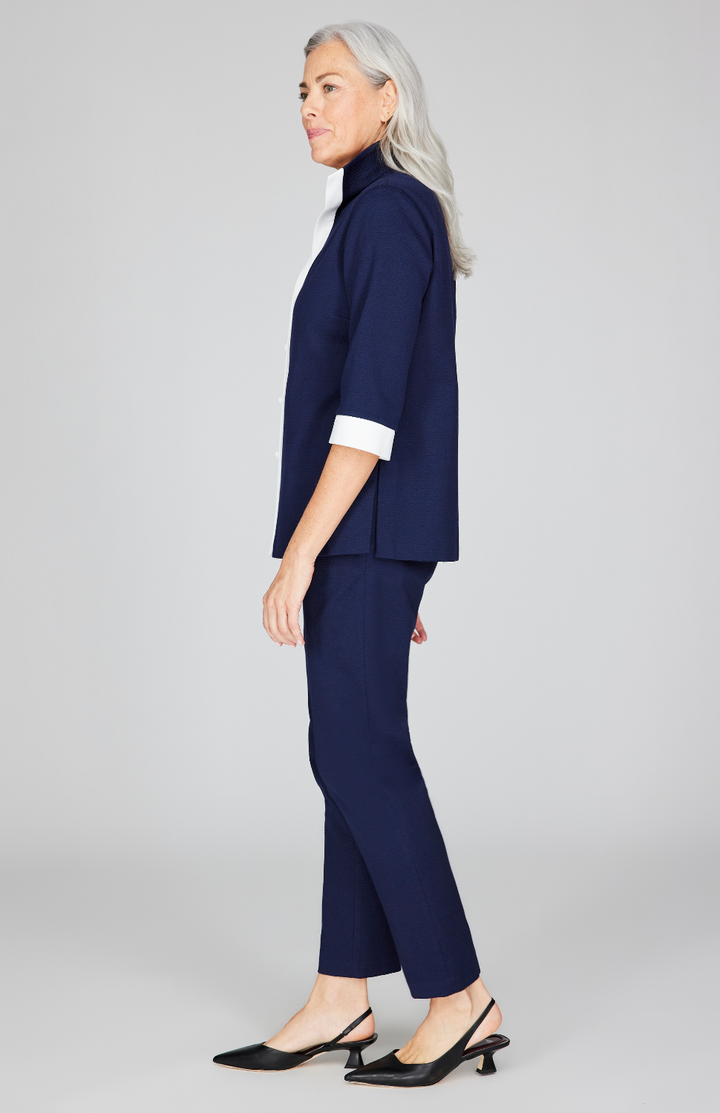 Pique High Neck Shirt