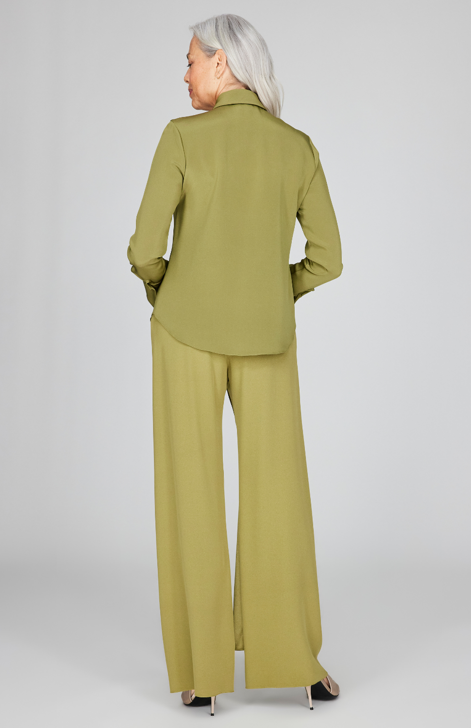 Silk Collared Tailored Shirt