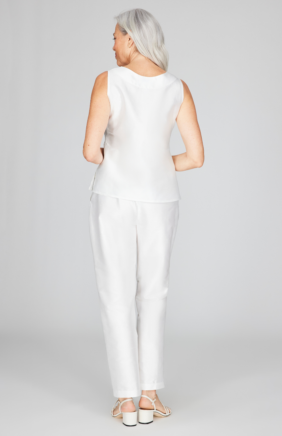 Silk Shantung Square Neck Camisole