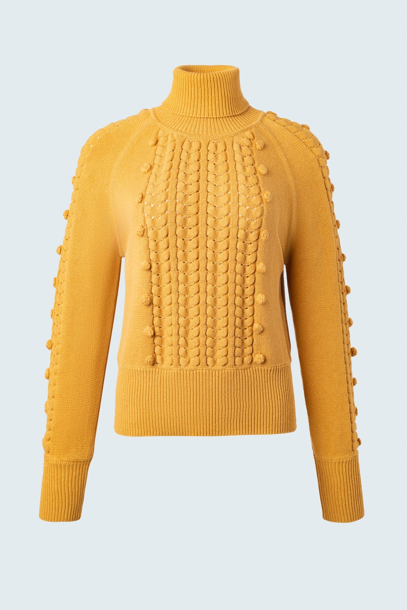 Multi textured long sleeve sweater