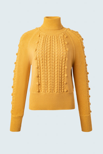 Multi textured long sleeve sweater