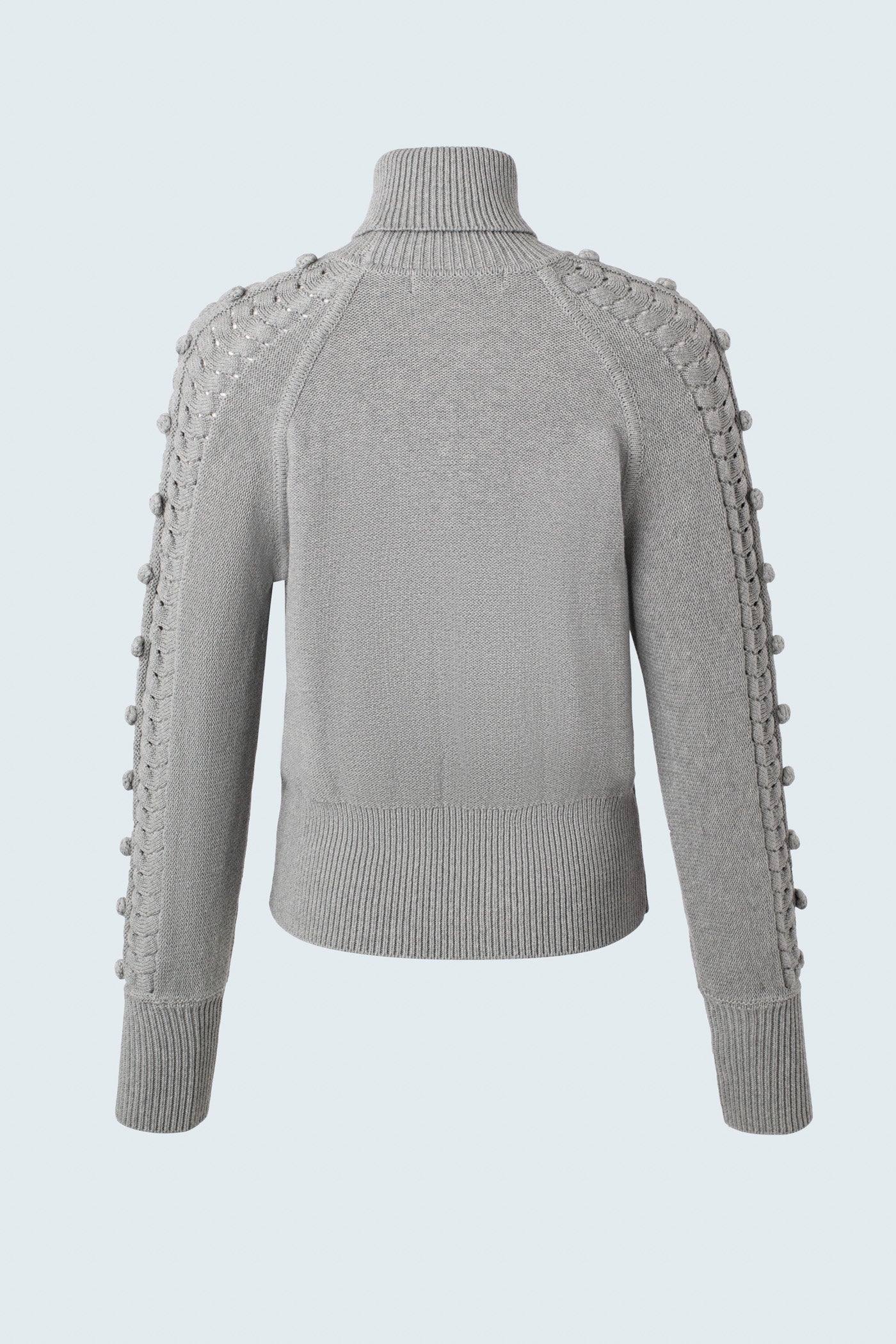 Multi textured long sleeve sweater