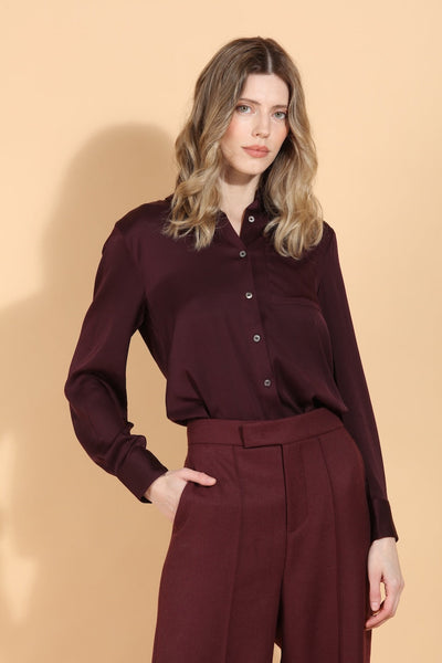 Merino Wool Wide Leg Pintuck Pants
